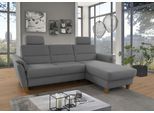 Ecksofa HOME AFFAIRE "Palmera L-Form, B: 244 cm - OTTO. Verlässliche Qualität.", silber, B:244cm H:89cm T:163cm, 100% Polyester;Struktur (100% Polyester);Luxus-Microfaser in Lederoptik (100% Polyester), Sofas, Ecksofa, optional Bettfunktion & Bettkasten, Federkern