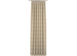 Vorhang ADAM "Romantic Puligny Light" Gr. 4, beige, B:145cm H:245cm, Jacquard, Baumwolle (Bio-Baumwolle), Gardinen, Vorhang, aus 100% Bio-Baumwolle