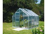 Gewächshaus VITAVIA "Merkur 6700", silber (silberfarben), B:254cm T:254cm, Gewächshäuser, Gewächshaus