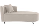 Recamiere HOME AFFAIRE "Hulby", beige (natur), B:182cm H:82cm T:90cm, 100% Polyester, Sofas, Recamiere, wahlweise mit und ohne Hocker und Armlehne links oder rechts