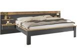 Schlafzimmer-Set OTTO HOME "Westminster", grau, B/H: 180cm x 200cm, Schlafzimmermöbel-Sets, Schlafzimmer-Set, Bett Liegefläche 180/200cm und 2 Wandpaneele