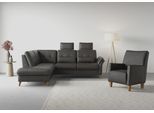 Ecksofa SIT & MORE "Göteborg", grau (anthrazit), B:250cm H:90cm T:226cm, Sofas, Ecksofa, inkl. Sitztiefenverstellung, wahlweise mit Bettfunktion & Bettkasten