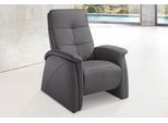 Sessel EXXPO - SOFA FASHION "Tivoli, Hochlehnsessel, Relaxsessel, Kinosessel, bequem", grau (delphin), B:87cm H:109cm T:152cm, Softlux-Kunstleder;NaturLeder;Luxus-Microfaser, »Aqua Clean« (50% Polyester, 35% Polyacryl, 15% Polyamid), Sessel, Sessel, mit Relaxfunktion, schmale Armlehnen