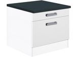 Unterschrank OPTIFIT "Elm", weiß (weiß, weiß), B:60cm H:56,8cm T:60cm, Schränke, Unterschrank, für Waschmaschine oder Trockner, Breite 60 cm