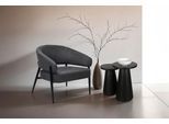 Beistelltisch BYLIVING "Cone", schwarz (schwarz, schwarz, schwarz), H:60cm, Tische, Beistelltisch, aus Massivholz in schwarz oder white wash, verschiedenen Größen
