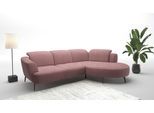 Ecksofa SIT & MORE "Zoe", lila (aubergine), B:309cm H:87cm T:199cm, 100% Polyester, Sofas, Ecksofa, ink.Sitztiefenverstellung, wahlweise mit Kopfteilverstellung