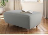 Polsterhocker HOME AFFAIRE "Boston", grau (hellgrau), B:107cm H:47cm T:74cm, Struktur (100% Polyester);Luxus-Microfaser Florence (100% Polyester);Chenille (100% Polyester);NaturLEDER (reines Rindsleder), Hocker, Polsterhocker, in 4 Bezugsqualitäten, auch in NaturLEDER