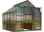 Gewächshaus VITAVIA "Mars 6700", grün (smaragdgrün), B:257cm H:231,8cm T:258cm, Gewächshäuser, Gewächshaus, Alu-Profile, 6 mm Hohlkammerplatten