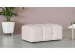 Polsterhocker OTTO HOME "Manilla, trendige Steppung, passend zur Serie, B/T/H 100/68/45 cm", beige, B:100cm H:45cm T:68cm, 100% Polyester, Hocker, Polsterhocker, mit Wellenunterfederung, in verschiedenen Materialien und Farben