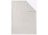 Plaid HEINE HOME, beige (creme), B:150cm L:200cm, 100% Polyester, Wohndecken, Plaid