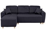 Ecksofa HOME AFFAIRE "Scania L-Form", grau (anthrazit), B:220cm H:86cm T:160cm, Microfaer (100% Polyester);Struktur fein (100% Polyester);Samtoptik (100% Polyester), Sofas, Ecksofa, wahlweise mit Bettfunktion und Bettkasten