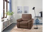 Sessel CALIA ITALIA "Gaia, in edlem Design und mit erstklassigem Sitzkomfort", braun, B:100cm H:92cm T:94cm, Luxus-Microfaser Ginevra (100% Polyester), Sessel, Sessel, aus pflegeleichtem Luxus-Microfaser Ginevra Hydro Care