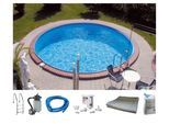 Rundpool MY POOL BWT "PREMIUM", weiß, H:135cm Ø:600cm, Schwimmbecken, Rundpool, Tiefe 1,35 m, in verschiedenen Größen