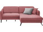 Ecksofa "SO 4400 V", lila (chianti), B:259cm H:84cm T:167cm, 100% Polyester, SET ONE BY MUSTERRING, Sofas, Ecksofa, wahlweise mit motorischer Bettfunktion & Kopfverstellung, Fuß schwarz