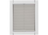 Plissee SUNLINES "One Size Style Crepe", grau (grau, grau, grau), B:40cm H:190cm, Obermaterial: 85% Polyester, 15% sonstige Fasern, Plissees, Plissee, Zubehörfarbe grau, zum Klemmen