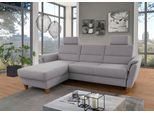 Ecksofa HOME AFFAIRE "Palmera L-Form, B: 244 cm - OTTO. Verlässliche Qualität.", silber, B:244cm H:89cm T:163cm, 100% Polyester;Struktur (100% Polyester);Luxus-Microfaser in Lederoptik (100% Polyester), Sofas, Ecksofa, optional Bettfunktion & Bettkasten, Federkern