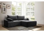 Ecksofa EXXPO - SOFA FASHION "Orinoko, aktuelles Design und hoher Sitzkomfort, L-Form", grau (anthrazit), B:240cm H:92cm T:177cm, Sofas, Ecksofa, inkl. Bettfunktion und Bettkasten, schöne Farben im angesagten Cord