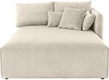 Ottomane OTTO HOME "Nöre", beige, B:138cm H:86cm T:168cm, 92% Polyester, 8% Polyamid, Sofas, Ottomane, Lounge-Modul - zum eigenen Zusammenstellen, Breite 138cm, Tiefe 168cm