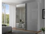 Schwebetürenschrank STAUD "Includo Glas, Made in Germany", grau (hellgrauglas), B:200cm H:222cm T:68cm, Holzwerkstoff, Schränke, Schwebetürenschrank