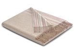 Plaid BIEDERLACK "Essence", beige (natural), B:140cm L:190cm, Baumwolle, Polyester, Wohndecken, Plaid, federleicht mit außergewöhnlichem Dessin