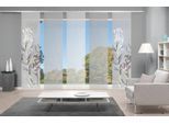 Schiebegardine VISION S "5ER SET SEMORA" Gr. 1, grau, B:60cm H:260cm, Polyester, Gardinen, Schiebegardine, HxB: 260x60, Schiebevorhang 5er Set Digitaldruck