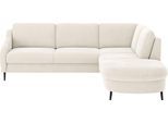 Ecksofa SIT & MORE "Soul L-Form", beige (elfenbein), B:257cm H:90cm T:239cm, 100% Polyester, Sofas, Ecksofa, wahlweise mit Bettfunktion und Bettkasten oder Schubkasten