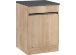 Spülenschrank OPTIFIT "Roth", braun (wildeichefarben, wildeichefarben), B:60cm H:88cm T:60cm, Schränke, Spülenschrank, Breite 60 cm