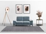 2-Sitzer SIT & MORE "Cabana", blau (blaugrau), B:191cm H:84cm T:123cm, 100% Polyester, Sofas, 2-Sitzer, Breite 191 cm, wahlweise mit Sitztiefen- und Kopfteilfunktion
