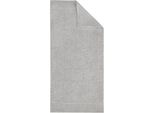 Handtuch DYCKHOFF "Deep Harmony Energy", silber, B:50cm L:100cm, Frottier, Obermaterial: 85% Baumwolle, 15% Hanf, Handtücher, Handtuch, 15% Hanf