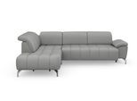 Ecksofa SIT & MORE "Cool L-Form", grau, B:272cm H:79cm T:220cm, Sofas, Ecksofa, wahlweise mit Kopfteilverstellung und Vorziehsitz, motorisch