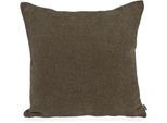 Dekokissen H.O.C.K. "Lotte", grün (dunkelgrün, olivgrün, unifarben), B:60cm H:10cm L:60cm, Polyester, Dekokissen_Sitzkissen_Kissenhüllen, Dekokissen, Sofakissen inkl. Füllung, 60x60cm, Bouclé einfarbig, olive, Dekokissen