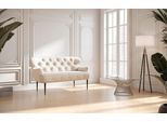2-Sitzer HOME AFFAIRE "Amber", beige (creme), B:153cm H:97cm T:87cm, 90% Polyester, 10% Polyamid, Sofas, 2-Sitzer, mit Knopfheftung,in verschieden Stoffarten