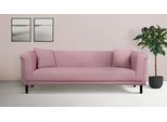 3-Sitzer HOME AFFAIRE "AGNIA B/T/H: 210/85/71 cm", rosa, B:210cm H:71,5cm T:85cm, 100% Polyester, Sofas, 3-Sitzer, incl. Zierkissen, auch in Cord und Bouclé