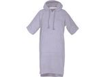 Badeponcho TOM TAILOR HOME "Surfponcho COLOR BATH" Gr. S, lila (soft lila), SM, Frottier, Hausmäntel, Badeponcho, mit Kordel, Bauchtasche, saugstark, Baumwolle, auch in Kindergrößen