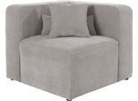 Sofa-Eckelement HOME AFFAIRE "Sundstrup", grau (hellgrau), B:93cm H:76,5cm T:93cm, 100% Polyester, Polsterelemente, Sofa-Eckelement, Modulserie, individuelle Zusammenstellung