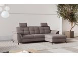 Ecksofa SIT & MORE "Zora", grau (taupe), B:262cm H:92cm T:164cm, 90% Polyester 10% Polyamid, Sofas, Ecksofa, wahlweise mit Bettfunktion und Bettkasten