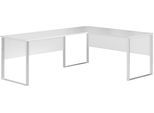 Eckschreibtisch BEGA OFFICE "Amanda", weiß (weiß, weiß, weiß, weiß), B:170cm H:77cm T:73cm, Tische, Eckschreibtisch, Winkelschreibtisch rechts links montierbar