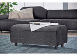 Hockerbank "CR.480", schwarz (anthrazitgrau, schwarzgrau 044, 57), B:100cm H:42cm T:51cm, Chenille COCO (72% Polyester 15% Baumwolle 13% Polyacryl), CREATION BY ROLF BENZ, Hocker, Hockerbank
