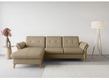 Ecksofa SIT & MORE "Göteborg", beige, B:268cm H:90cm T:176cm, Sofas, Ecksofa, Sitztiefenverstellung und Federkern, wahlweise mit Bettfunktion