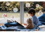 Fensterbild KOMAR "Fenstersticker - Princess Kindness - Größe 30 x 30 cm", bunt (pastell), B:30cm H:30cm, Kunststoff, Fensterbilder, Fensterbild, 34 x 30 cm, 2 Bogen