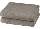 Handtuch ROSS "Premium", grau (flanell), B:50cm L:100cm, Frottier, Obermaterial: 100% Baumwolle, Handtücher, Handtuch, 100% Baumwolle