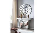 Konsolentisch SALESFEVER "Design-Konsole für stilvolles Ambiente", silber (silber, verspiegelt, silber, silber), B:120cm H:81cm T:35,5cm, Tische, Konsolentisch, verspiegelt, in edler Form und besonderer Optik
