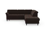 Ecksofa SIT & MORE "Marano L-Form", braun (espresso), B:252cm T:216cm, 98% Polyester, 2% Polyamid, Sofas, Ecksofa, inklusive Kopfteilverstellung, wahlweise mit Bettfunktion, Bettkasten