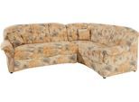 Ecksofa DOMO COLLECTION "Bahia, zeitlos und elegant, bequeme Armlehnen, L-Form", beige, B:256cm H:91cm T:200cm, Luxus-Microfaser (100% Polyester), mit Muster;Struktur (100% Polyester), Sofas, Ecksofa, wahlweise mit Bettfunktion