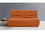 Schlafsofa ELL + ELL "Vanja", orange (terry), B:165cm H:85cm T:100cm, Sofas, Schlafsofa