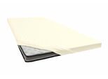 Spannbettlaken JANINE "TOPPER 5001", beige (natur), 1 Stk., Jersey-Elasthan, 180x200 180x210 180x220 190x200 190x210 190x220 200x200 200x210 200x220 10cm, Jersey-Elasthan, Obermaterial: 95% Baumwolle, 5% Elasthan, Bettlaken, Spannbettlaken, mit Rundumgummizug
