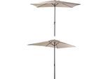 Sonnenschirm GARDEN PLEASURE, beige (creme), Bezug: 100% Polyester, Standschirme, Sonnenschirm, Sonnenschirm, 250 ×145 cm