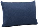 Kissenbezug WOLKENFELD "Flanell Baumwolle Kopfkissenbezug - Premium Kissenbezug", blau (hellgrau, marine blau), B:70cm L:90cm, Flanell, Obermaterial: 100% Polyester, Kissenbezüge, Kissenbezug, Größe 80x80, 40x80 und 70x90 cm; versteckter Reißverschluss