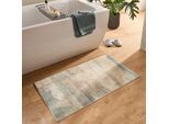 Badematte GINO FALCONE "Ariella GF-148", bunt (beige multi), H:7mm, Polyester, Badematten, Badematte, Badteppich, bedruckt, modernes Design, weich & kuschelig