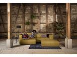 Ecksofa W.SCHILLIG "around-the-block, modern und elegant, bequem, L-Form", gelb (kurkuma z69), B:300cm H:66cm T:164cm, Longlife Xtra-Leder Z69: Das feinnarbige, gedeckte Softleder Z69 besticht durch seine außergewöhnliche Weichheit im trendigen »Vintage-Look«, Hautstärke 0, 9 - 1, 1 mm;Longlife fabric Flachgewebe T88 (100% Polyester), Sofas, Ecksofa, mit eleganter Biese, mit Federkern